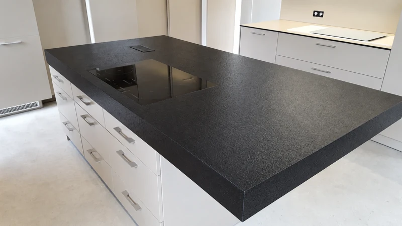 Island — black matt worktop — BK76 / meblobud.pl