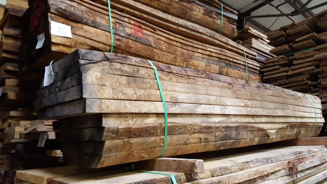 Sawn timber packs in the Peplinski & Banaszewski warehouse.